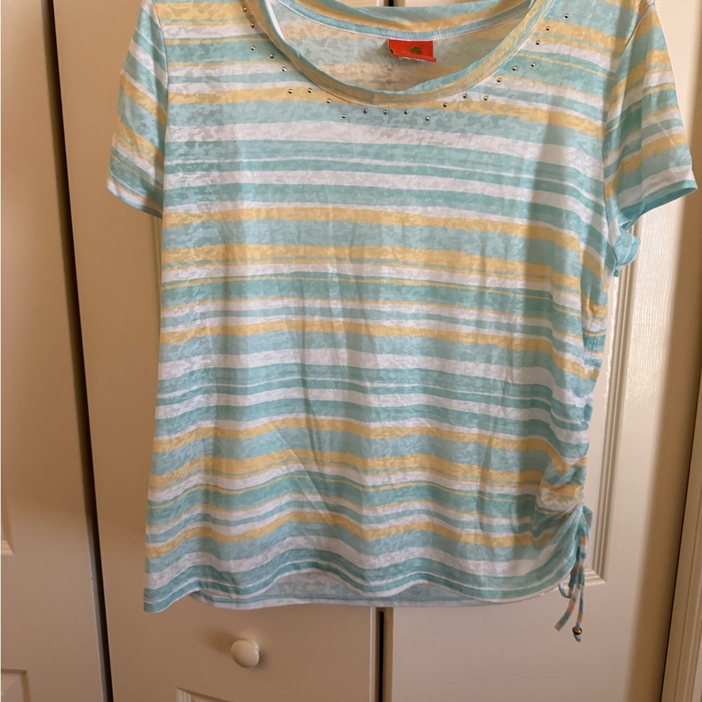 Striped Short Sleeve Top